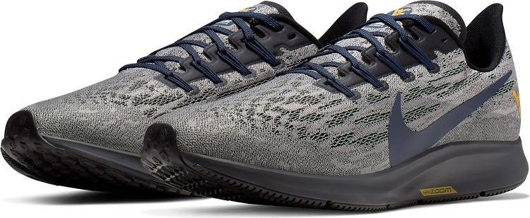 Giày Chạy Bộ Nike Air Zoom Pegasus 36 WVU Men’s Running Shoes Grey Blue CI2085-001 Size 44 1
