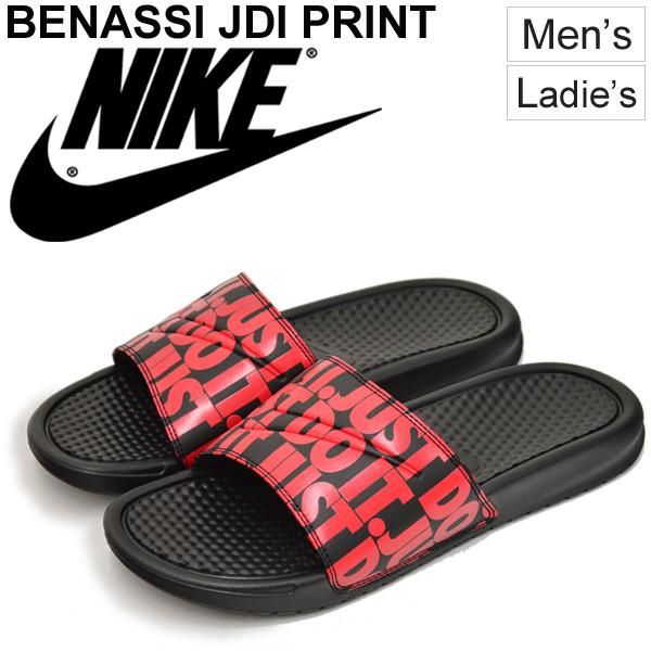 Dép Nike Benassi JDI Print Đen Logo Đỏ 631261-025 Size 42.5 3