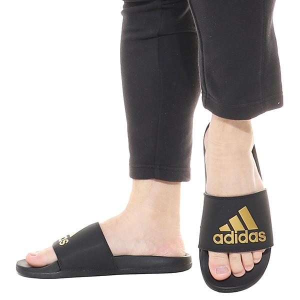 Dép quai ngang Adidas Adilette Comfort EG1850 Đen Vàng Size 41 5