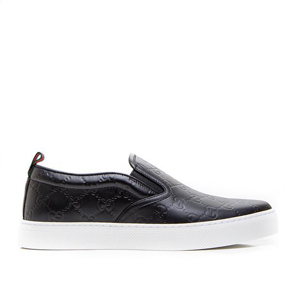 Giày Men's Gucci Signature Slip-On Sneaker 407364 CWCE0 1174