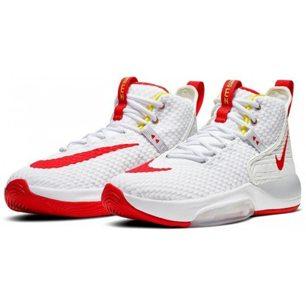 Giày Bóng Rổ Nike Zoom Rize 'White Red' BQ5467-100