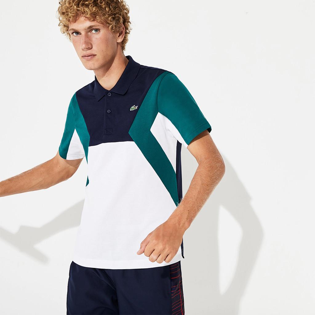 o Nam Lacoste Sport Colourblock Ultra Light Cotton Tennis Polo Shirt