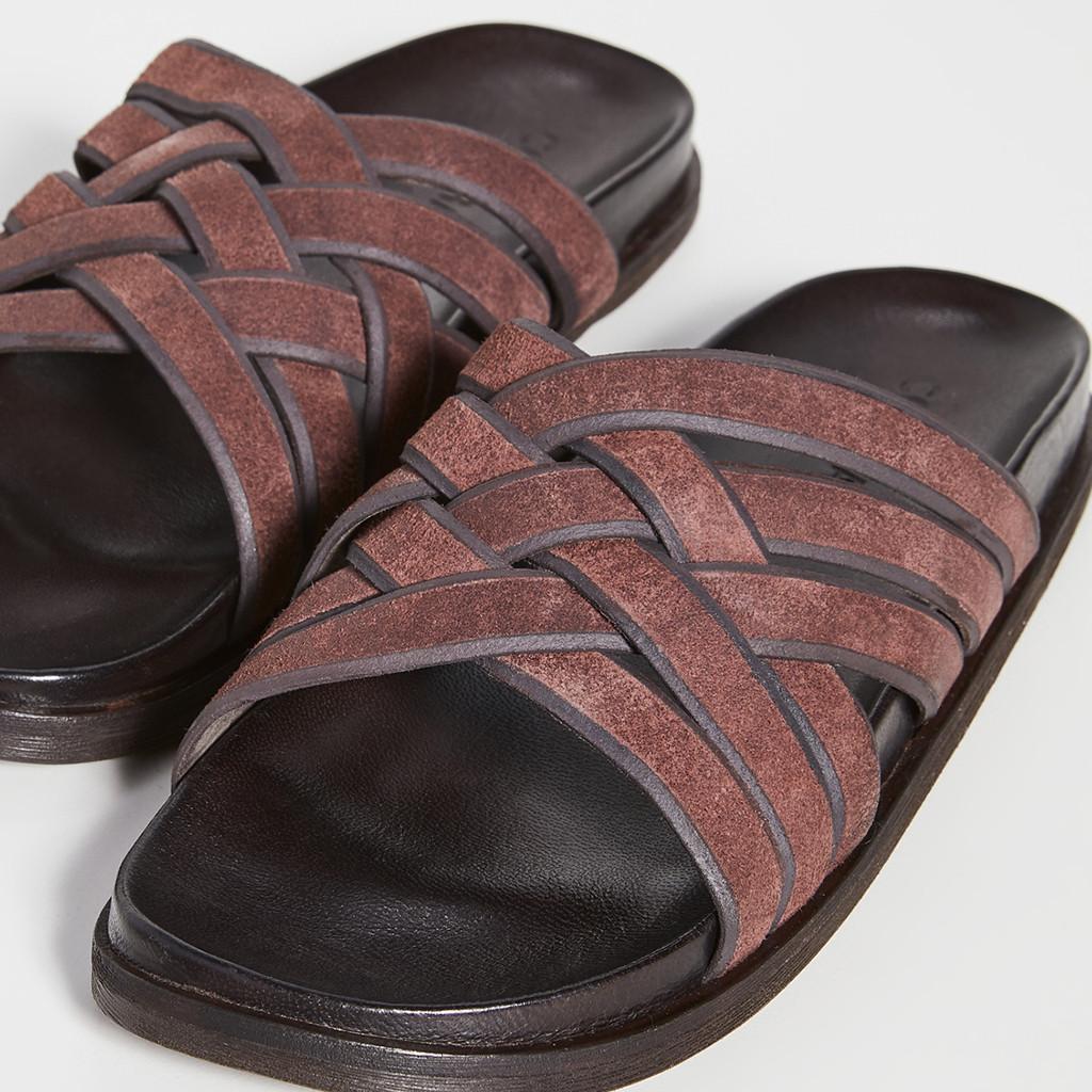 Dép Cole Haan Feathercraft Slide Sandals – Nâu C30862-400 Size 41 1