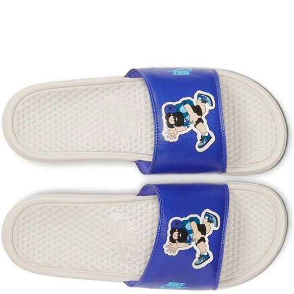 Dép Nike Benassi JDI Print Slide 'Hiker Cartoon - Light Bone' 631261038
