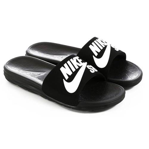 Dép Nike Scarpe Benassi Solarsoft SB Sandals Black White