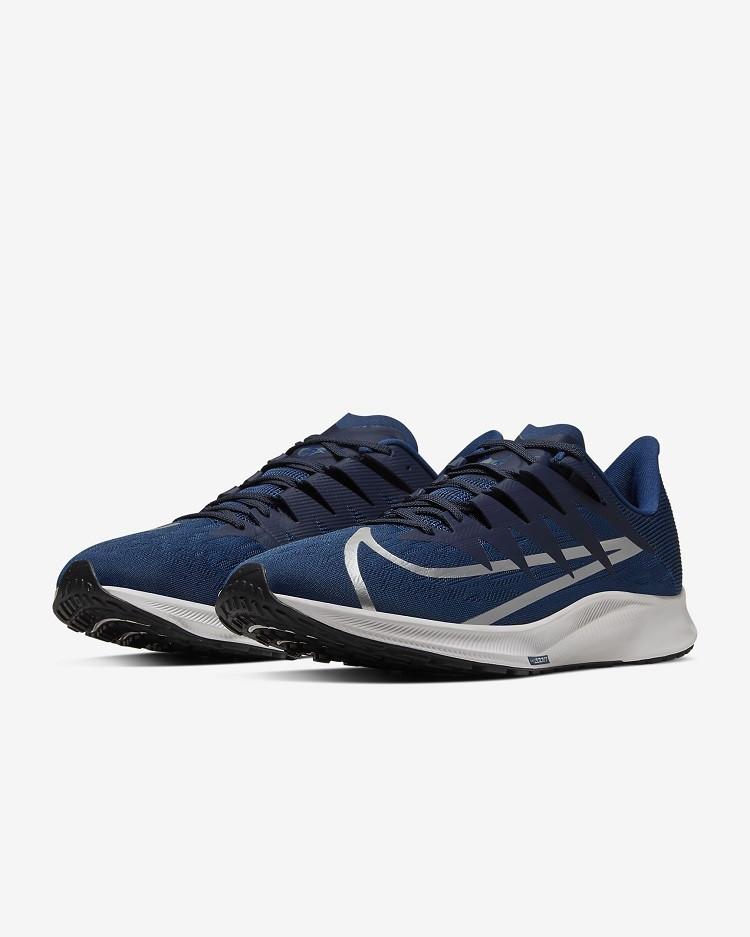 Giày Chạy Bộ Nike Zoom Rival Fly Men’s Running Shoes 8WXRRR sử dụng màu xanh/xanh đen làm tông màu chủ đạo cho diện mạo thể thao, khỏe khoắn