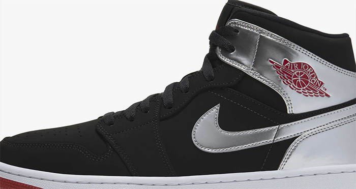 Giày Thể Thao Nike Jordan 1 Mid Black Silver