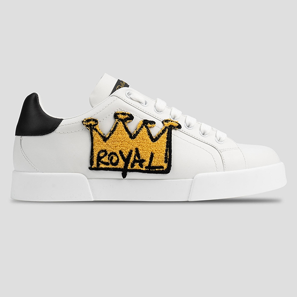 Giày Sneakers Dolce & Gabbana Logo Royal CS1538 AH137 Màu Trắng