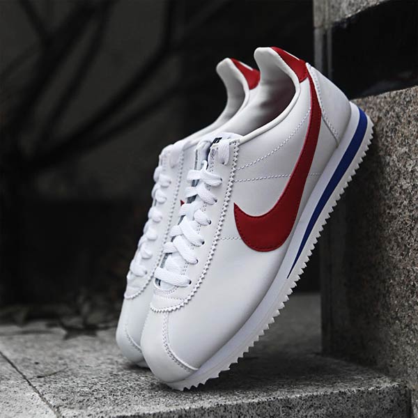 Giày Thể Thao Nike Classic Cortez Leather White Red 807471 103 Màu Trắng