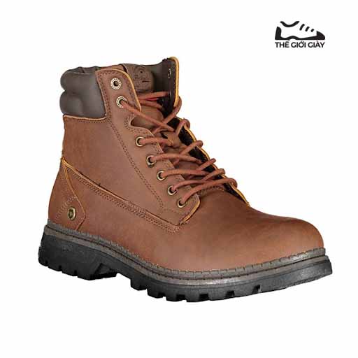 Giày Boot Nam Cổ Cao Carrera Jeans CAM221086_Marrone_6161-Chocolate, Màu Nâu