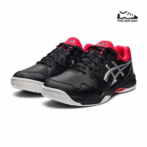 Giày Tennis Asics Gel-Dedicate 7 Black/Pure Silver 1041A223-002, Màu Đen Đỏ