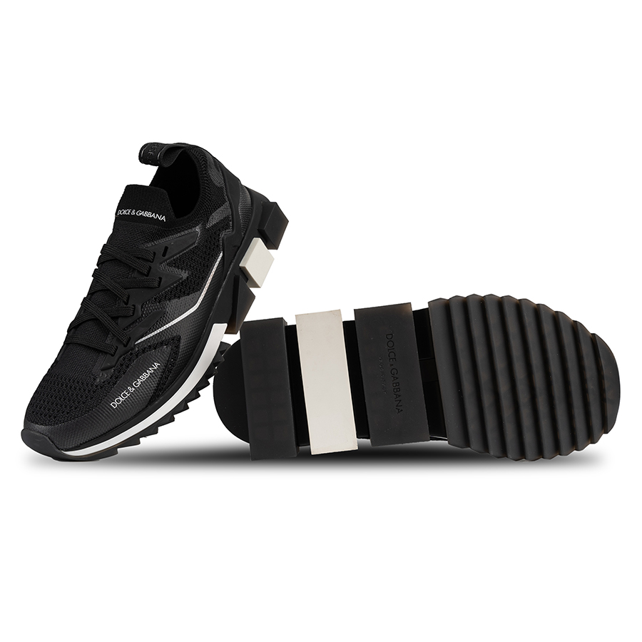 Giày Sneakers Dolce & Gabbana Stretch Mesh Sorrento Sneakers CS1822 AW476  Màu Đen