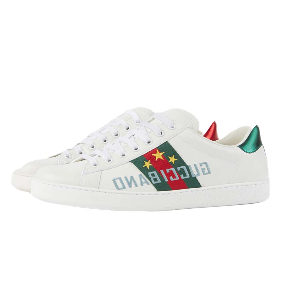 Giày Gucci Baskets Ace Avec Gucci Band Pour Homme Màu Trắng