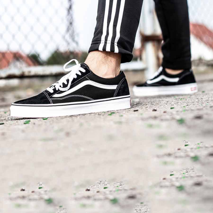 Giày Sneakers Vans Old Skool Black/White Vn000D3Hy28 Màu Đen Trắng