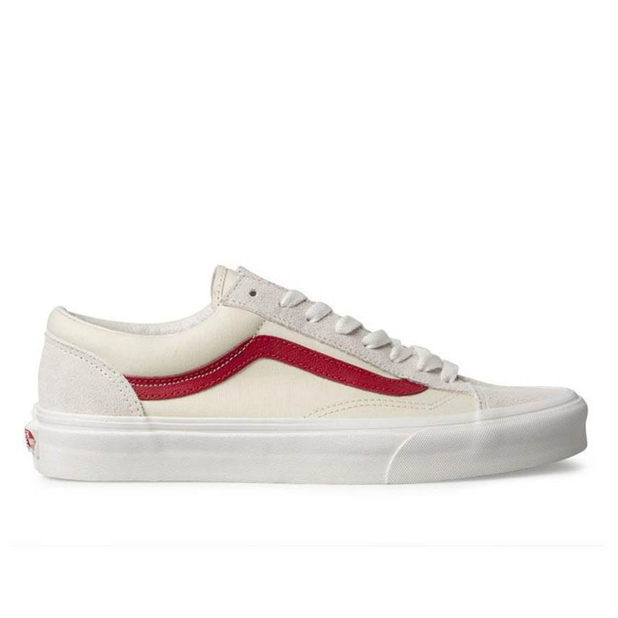 Giày Thể Thao Vans Old Skool Style 36 Redline Màu Trắng