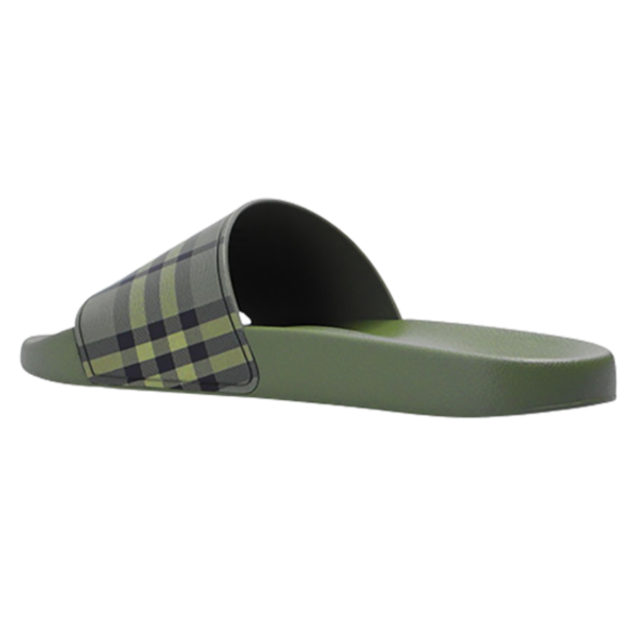 Dép Burberry Rubber Slides Màu Xanh Green