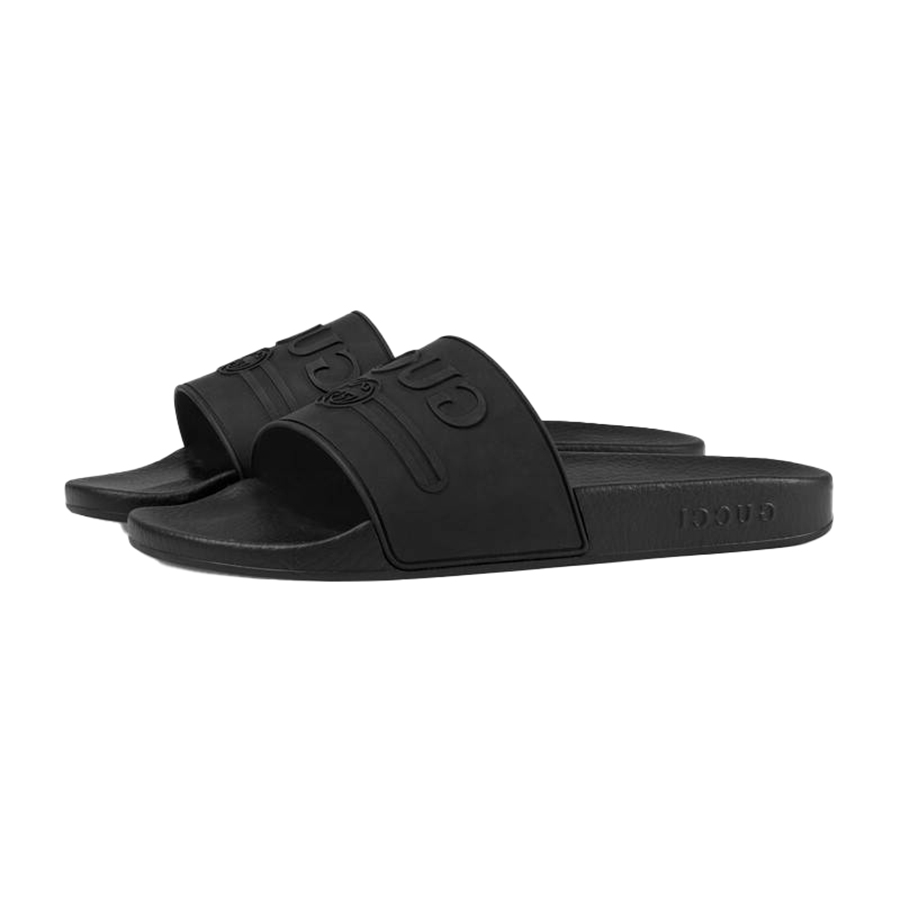 Dép Gucci Logo Rubber Slide Sandal ‎522887 Jcz00 1031