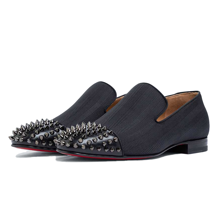 Giày Lười Christian Louboutin Loafer Spooky Flat Calf P/JACQ Màu