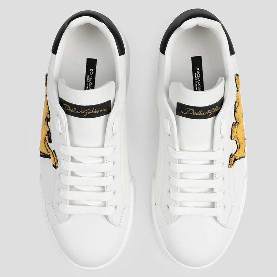 Giày Sneakers Dolce & Gabbana Logo Royal CS1538 AH137 Màu Trắng