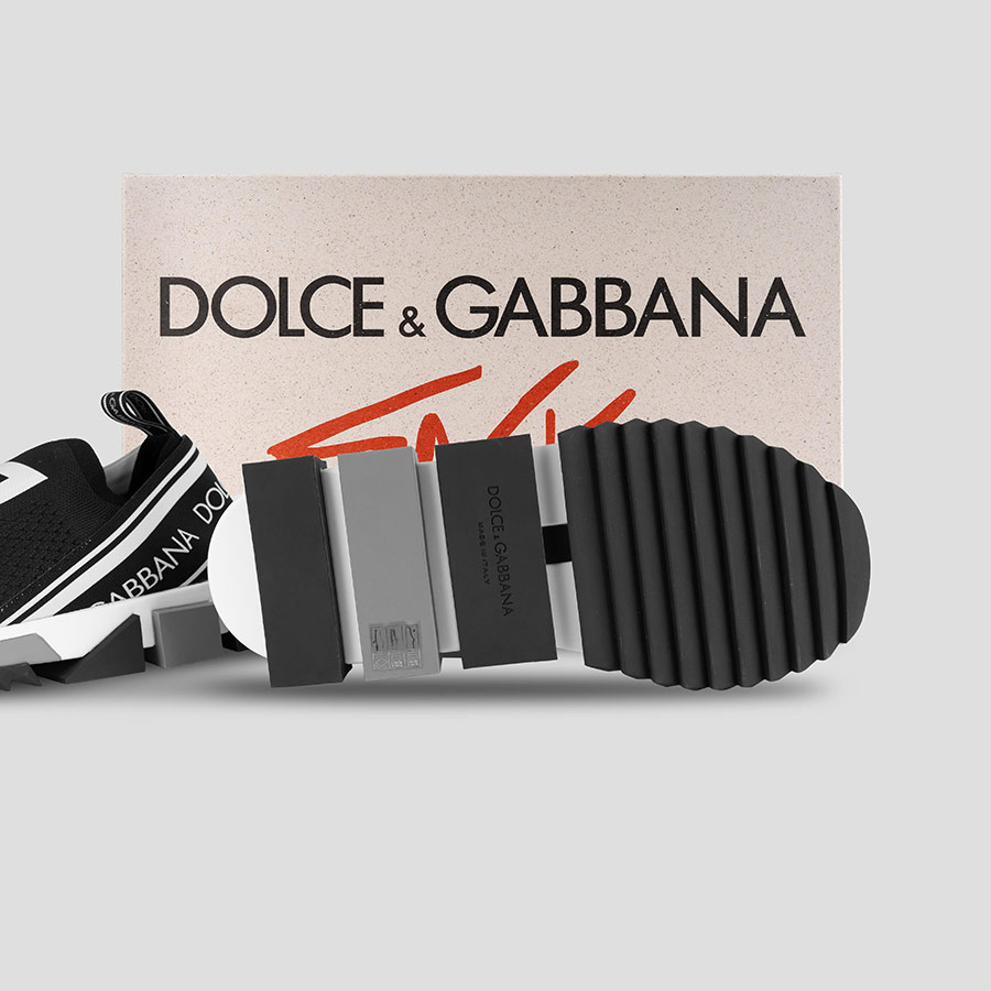 Giày Sneakers Dolce & Gabbana Sorrento Melt CS1713 AH677 89690 Màu Đen Trắng