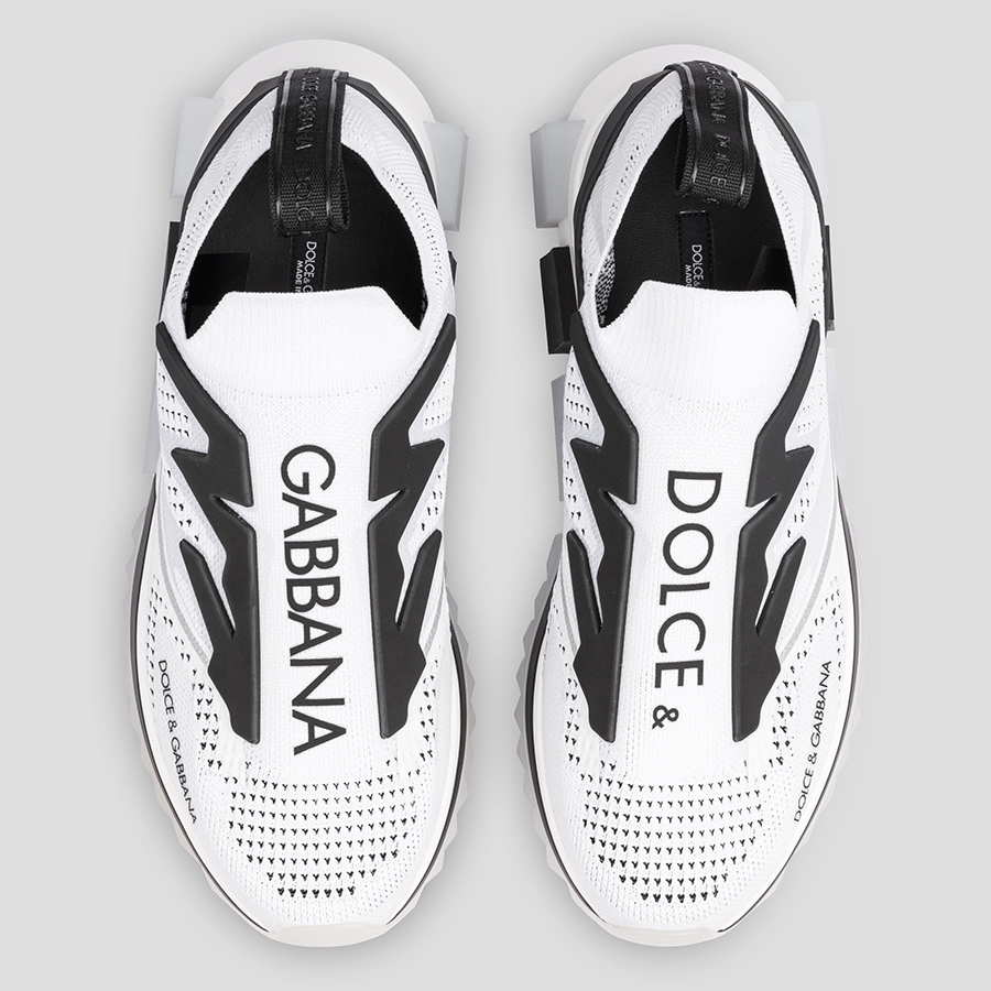 Giày Sneakers Dolce & Gabbana Sorrento With Logo CK1823 AW478 89697 Màu Đen  Trắng
