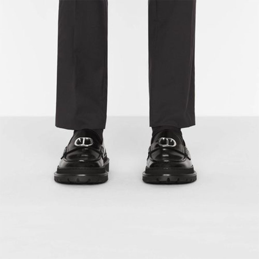 Giày Lười Dior Loafer Mens Màu Xám Đen